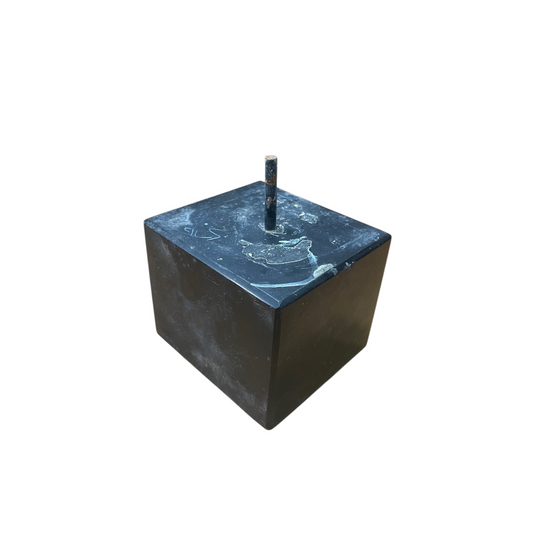 Black Marble Base 3.5x4x3 with Pin Hole