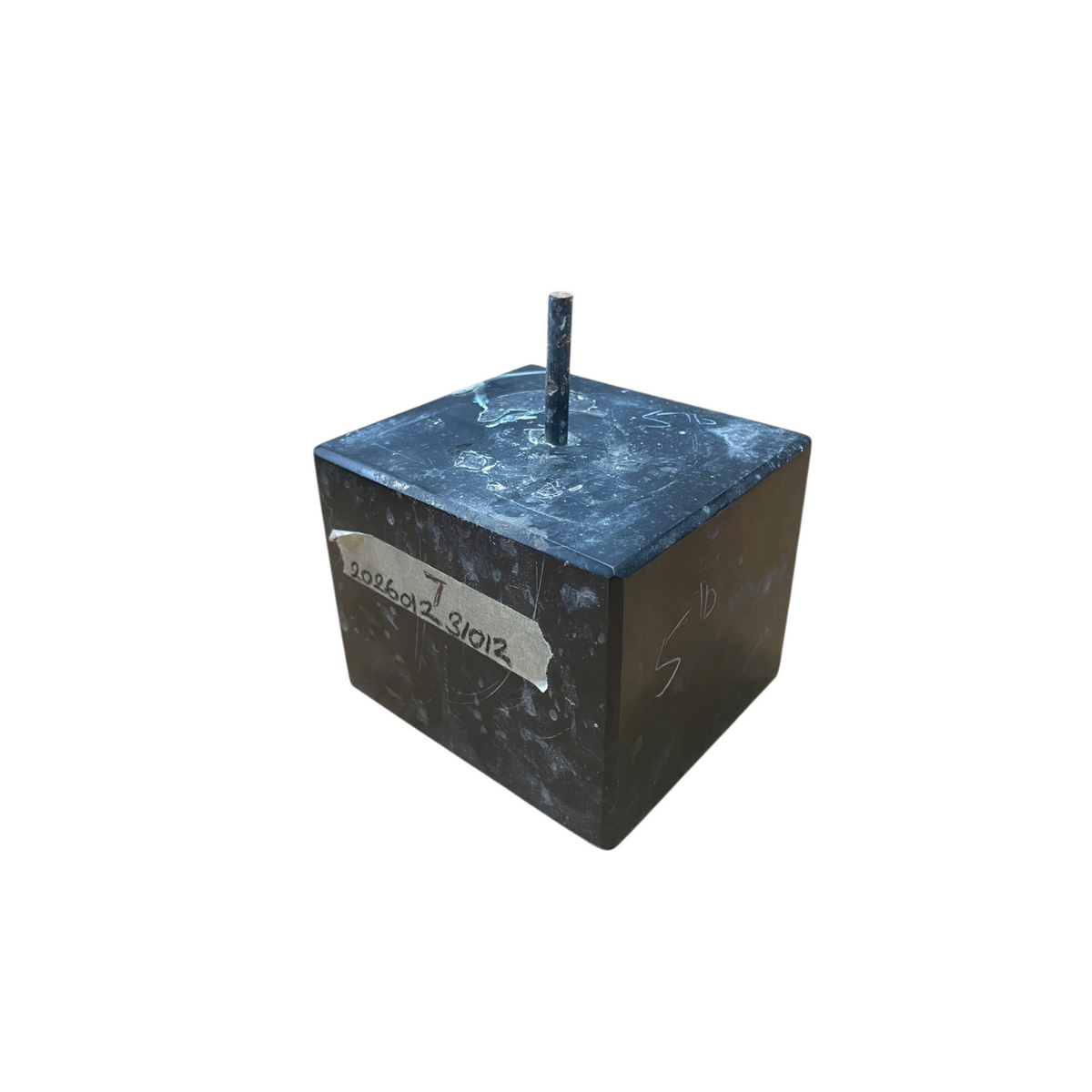 Black Marble Base 3.5x4x3 with Pin Hole