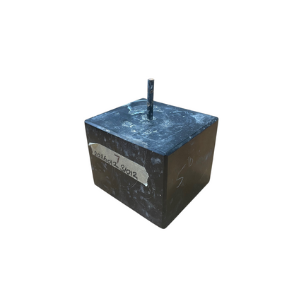 Black Marble Base 3.5x4x3 with Pin Hole