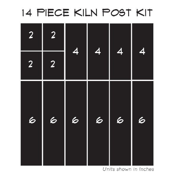 Kiln Post Box Set of 14