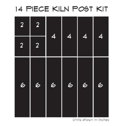 Kiln Post Box Set of 14