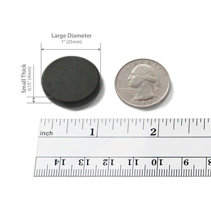 50 pcs Magnet Seramik - Cakera Bulat 25 mm (1 inci).