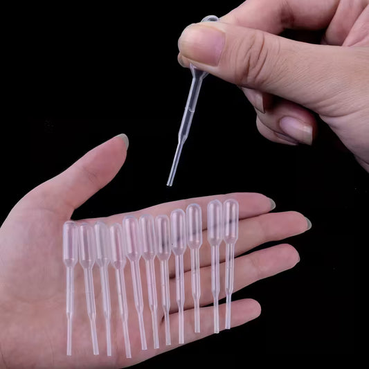 Pipeta de transferencia de plástico transparente de 20 piezas, gotero desechable de 3ml