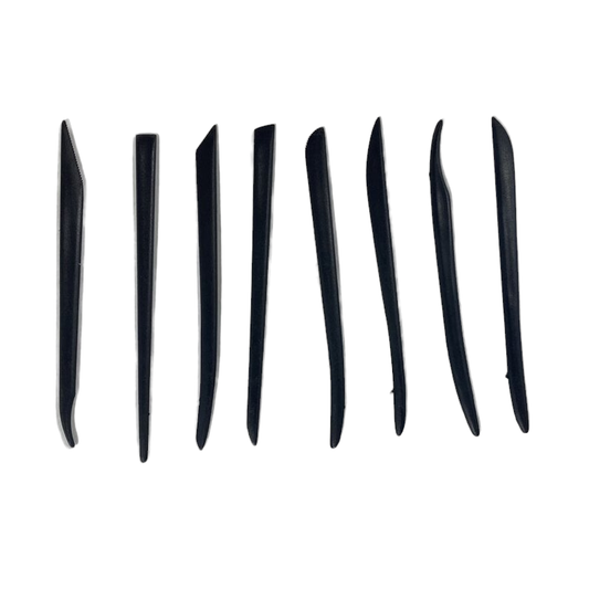 Set Perincian Alat Pemodelan Plastik 8 Hitam