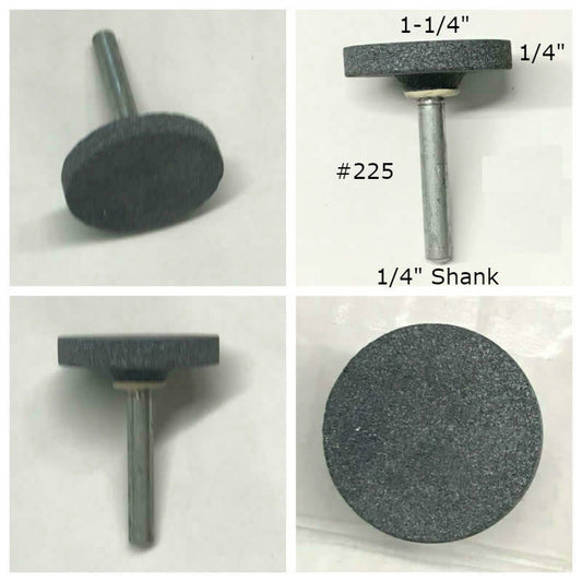 Cakera Batu Lekap Silikon Karbida #225 1-1/4x1/4 (1/4 batang) CU