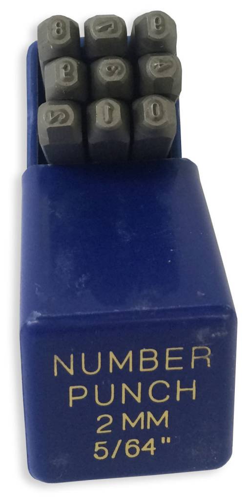 Set Penebuk Nombor 2mm (5/64")