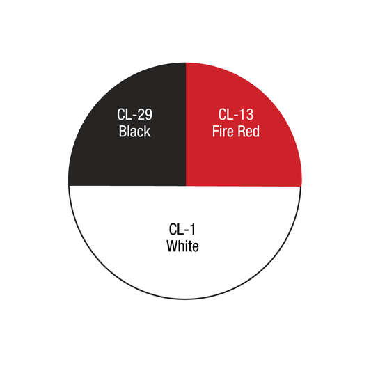 Roda Warna Merah Putih Hitam 28gm
