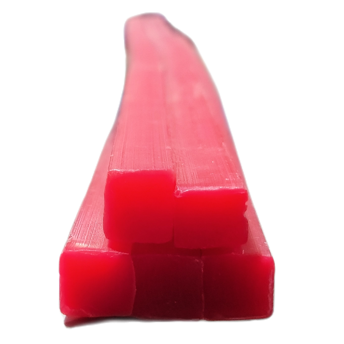Pepejal Segiempat Merah Lilin Sprues