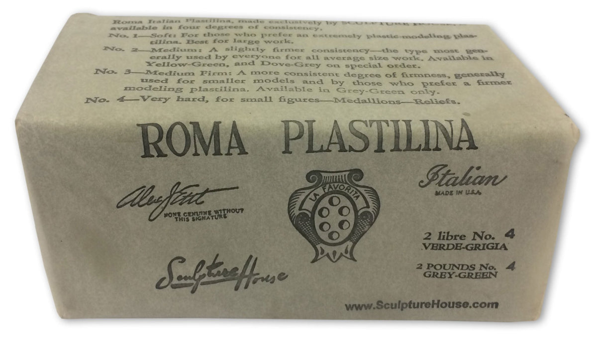 ROMA #4 Grey Green Plastalina 2lb - While Supplies Last - FINAL SALE