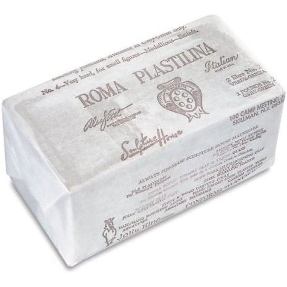 ROMA #4 Putih Plastilina sarung 40 paun (20 2 paun batu bata)