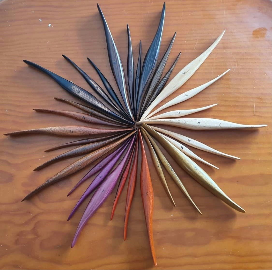 A Set of 3 Hardwood Handmade Tools