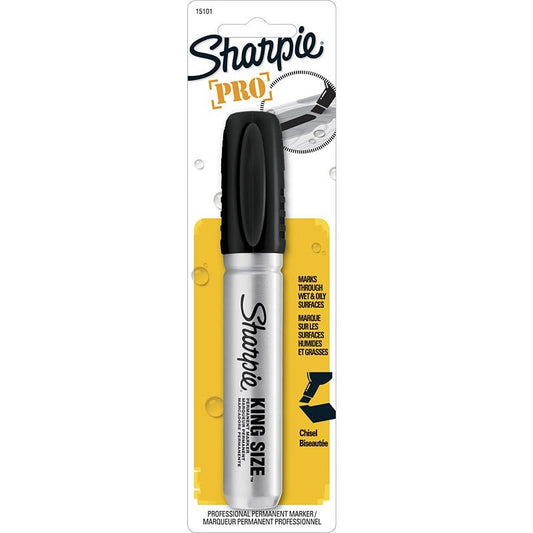 Rotulador permanente Sanford Sharpie King Size, color negro, cardado