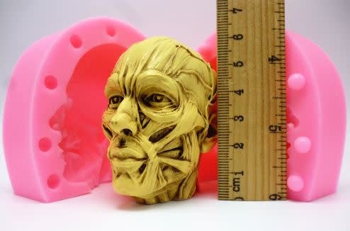 Anatomical Head (2 part) Silicone Mold