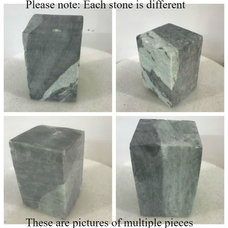 Batu Sabun Kelabu India/Hijau 35lb Blok 6x6x9