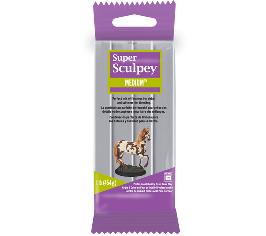 Super Sculpey® Kelabu Sederhana 1 paun
