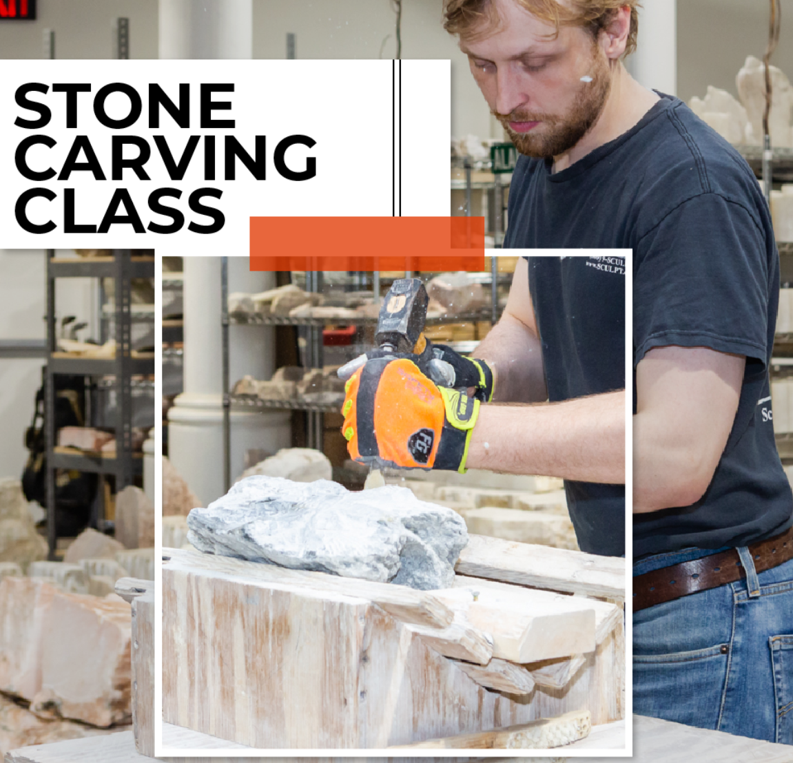 261104 Stone Carving Class Wednesday 12-3pm November 2026
