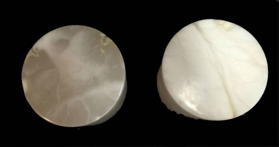 5-1/4"dx 4-1/2"j Silinder Alabaster Putih #221012