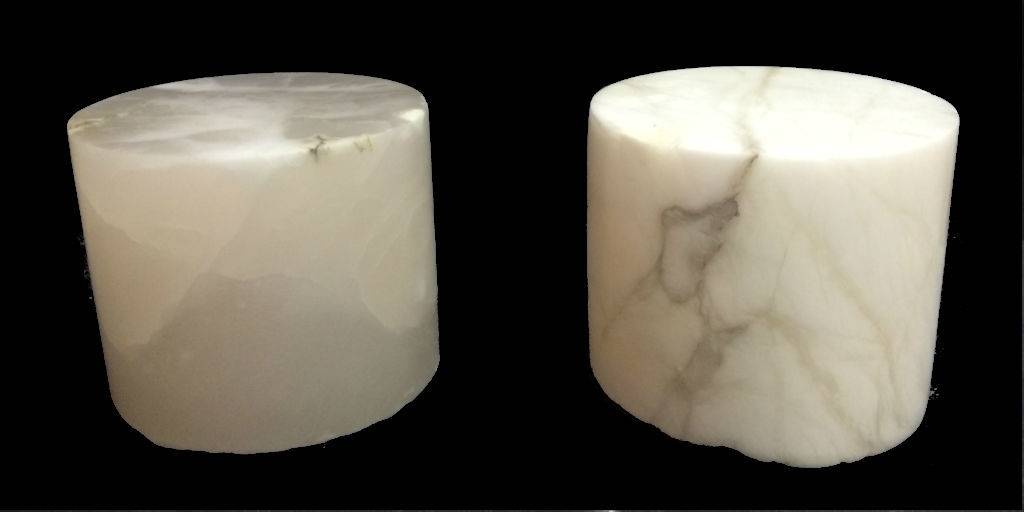 5-1/4"dx 4-1/2"j Silinder Alabaster Putih #221012