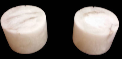 5-1/4"d x 3-1/2"h White Alabaster Cylinder #221013