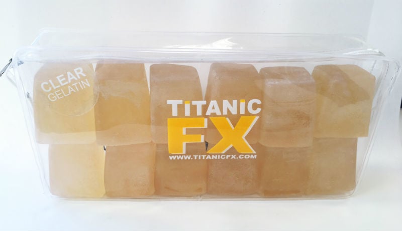 GELATINA PROTÉSICA TITANIC FX - TRANSPARENTE/INCOLOR (1KG)