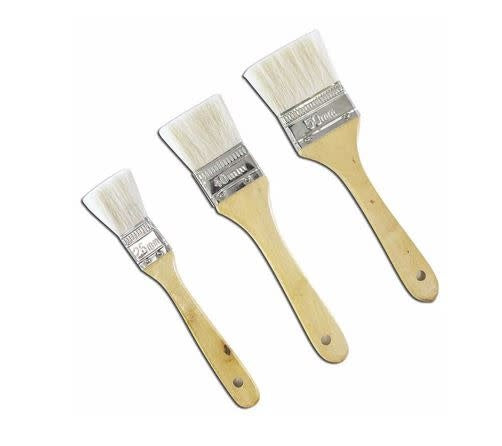 Juego de pinceles de pintura 3 piezas.
