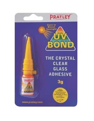 Pelekat Kaca Jelas Ikatan UV - 3 Gram