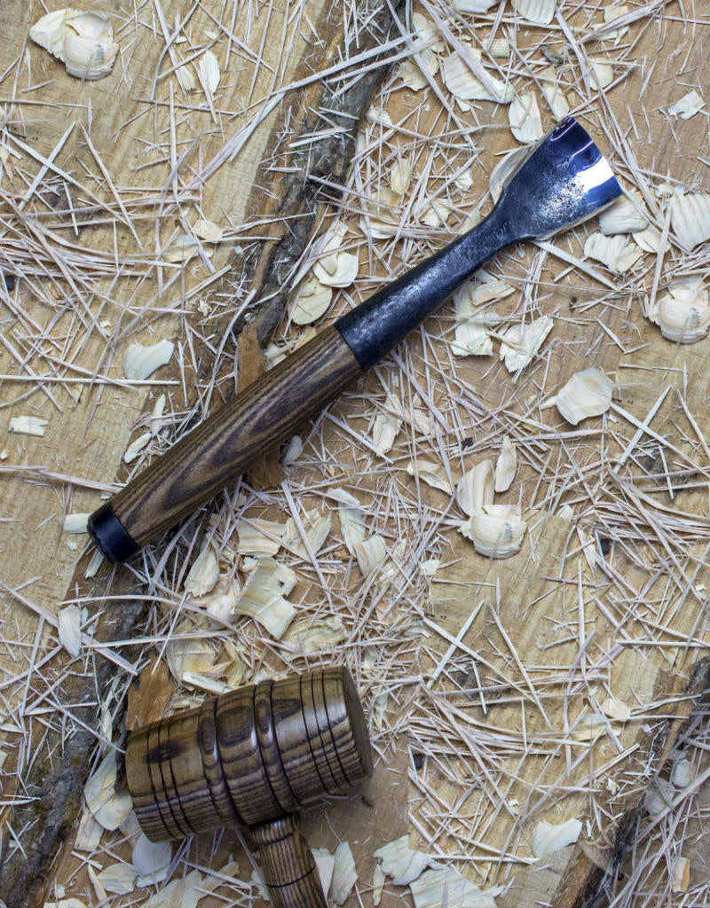 Kayu Bulat Bingkai Bengkok Gouge 2in