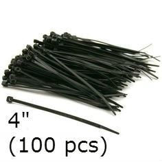 Bridas para Cables Nylon Negro 4'' (100 uds)